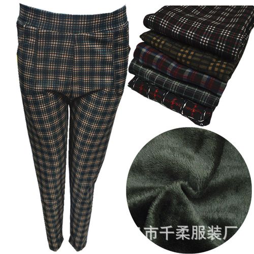 冬季女士中老年服装批发 大花加绒加厚打底裤，跑江湖地摊赶集货源首选